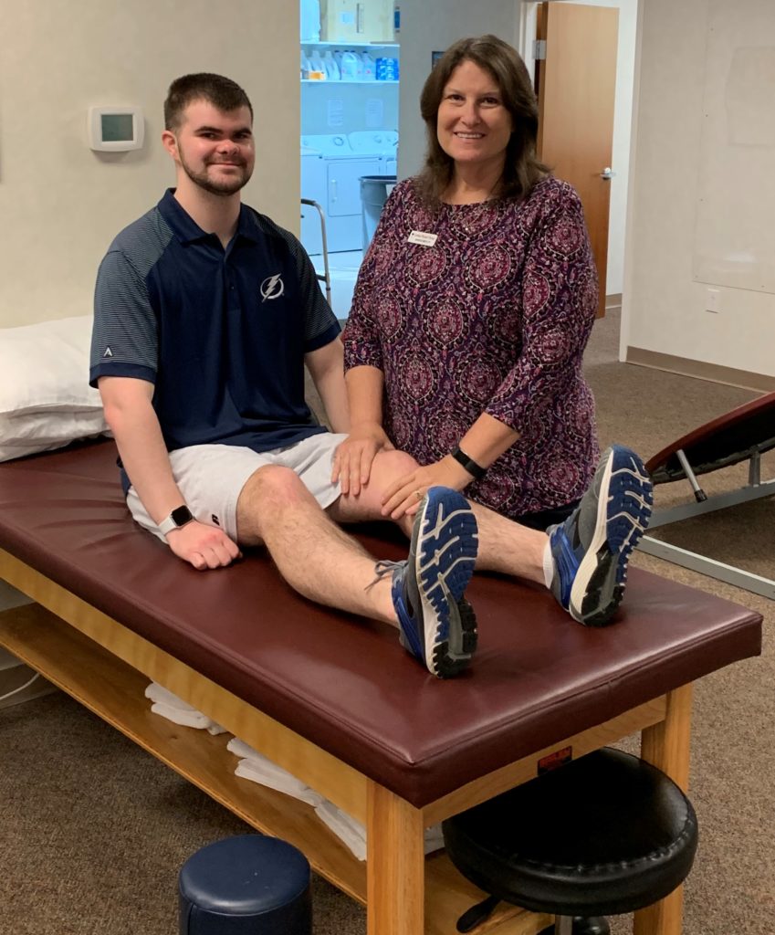 An orthopedics Physical Therapist and a Patient demonstrate the benefits of therapy for various conditions. The image showcases a professional Physical Therapist working with a patient, promoting relief from sciatica, knee pain, shoulder pain, and other orthopedic issues through targeted exercises and treatments.