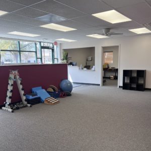 Downtown Carolina Physical Therapy- Interior with weights