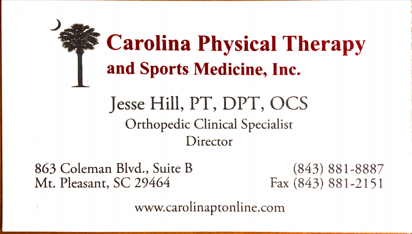 Jesse Hill Carolina Physical Therapy PT DPT OCS dpt meaning, what does dpt stand for, dpt meaning medical